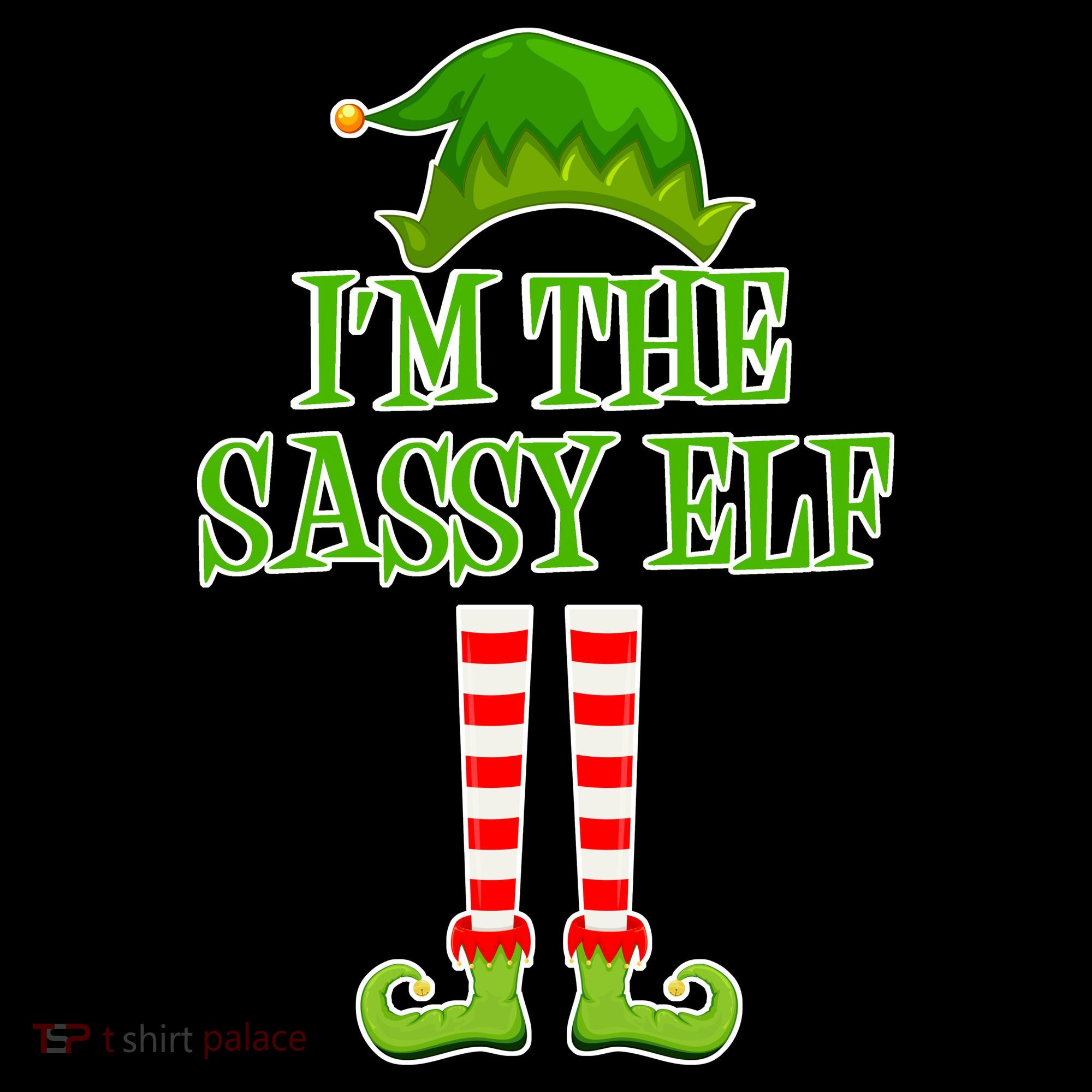 I'm The Sassy Elf Matching Family Christmas Women's Hoodie