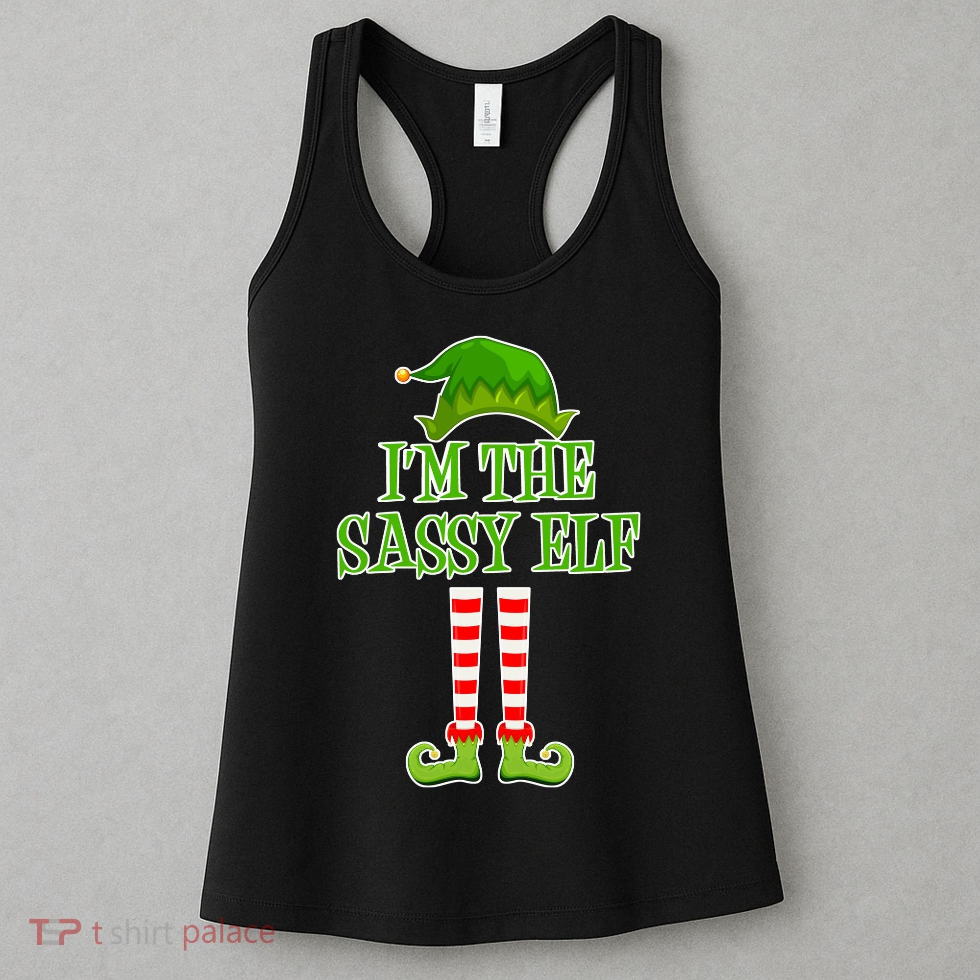 I'm The Sassy Elf Matching Family Christmas Women's Tank Top