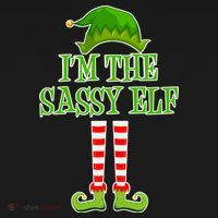 I'm The Sassy Elf Matching Family Christmas Women's Tank Top thumb 5