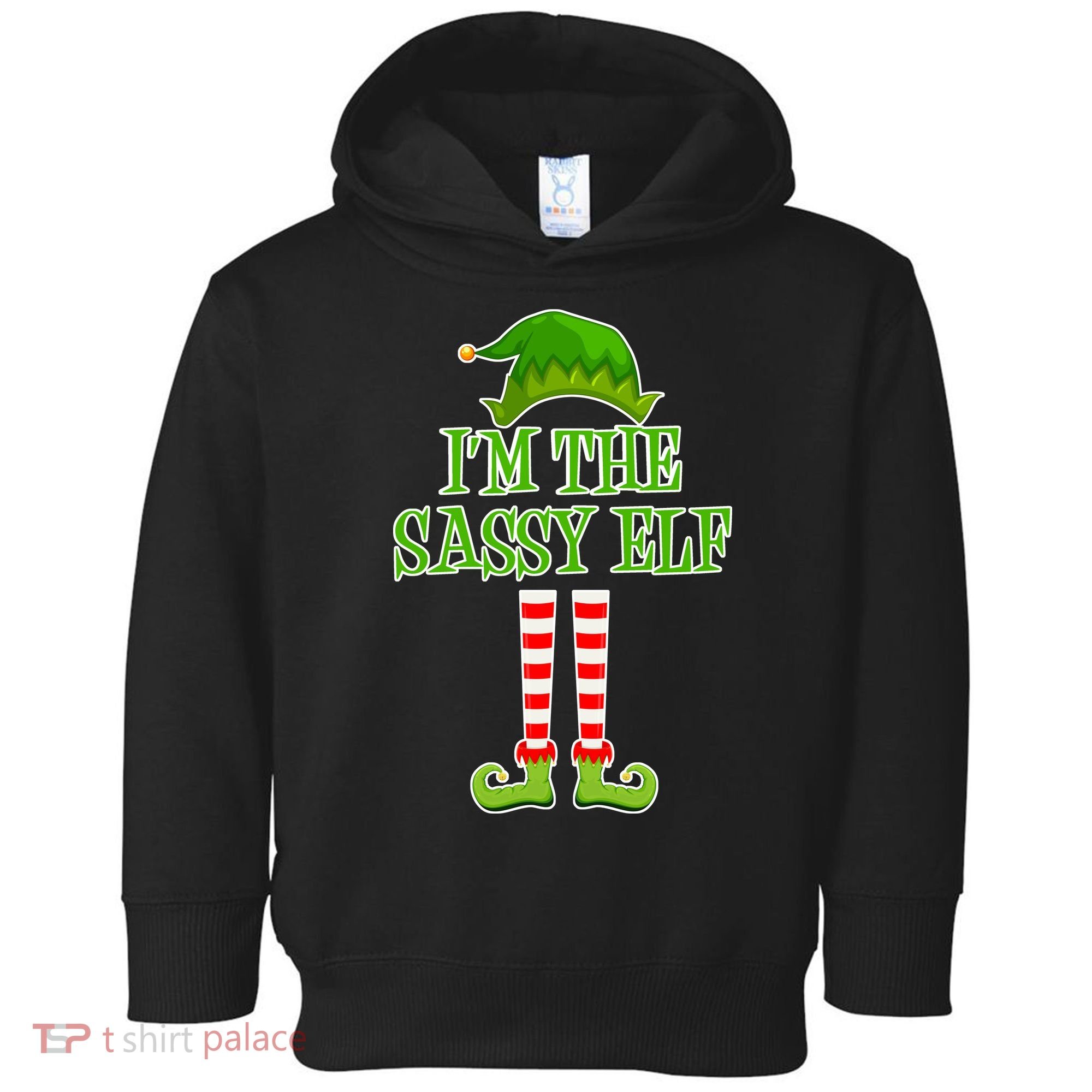 I'm The Sassy Elf Matching Family Christmas Toddler Hoodie