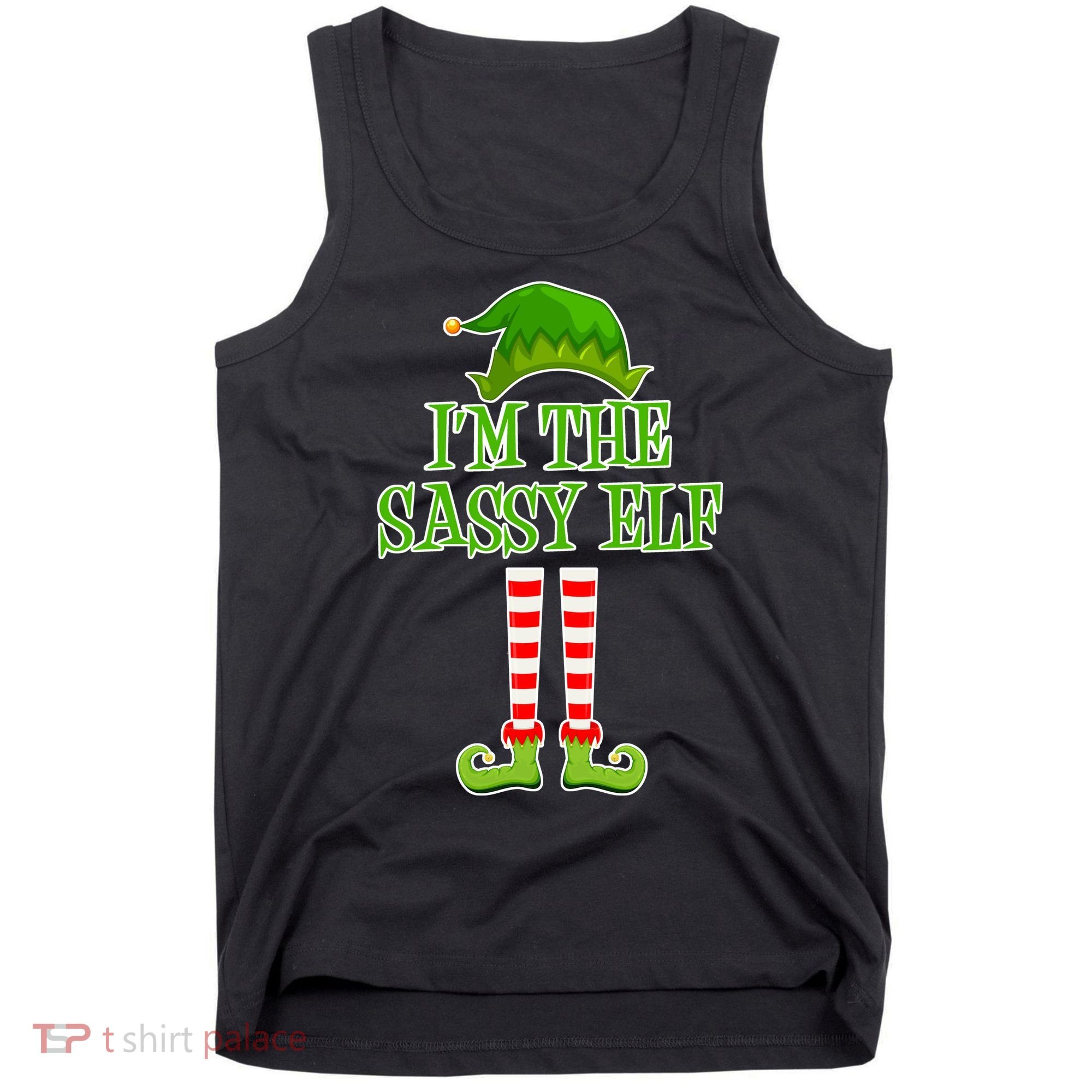 I'm The Sassy Elf Matching Family Christmas Tank Top