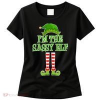 I'm The Sassy Elf Matching Family Christmas Women's T-Shirt thumb 0
