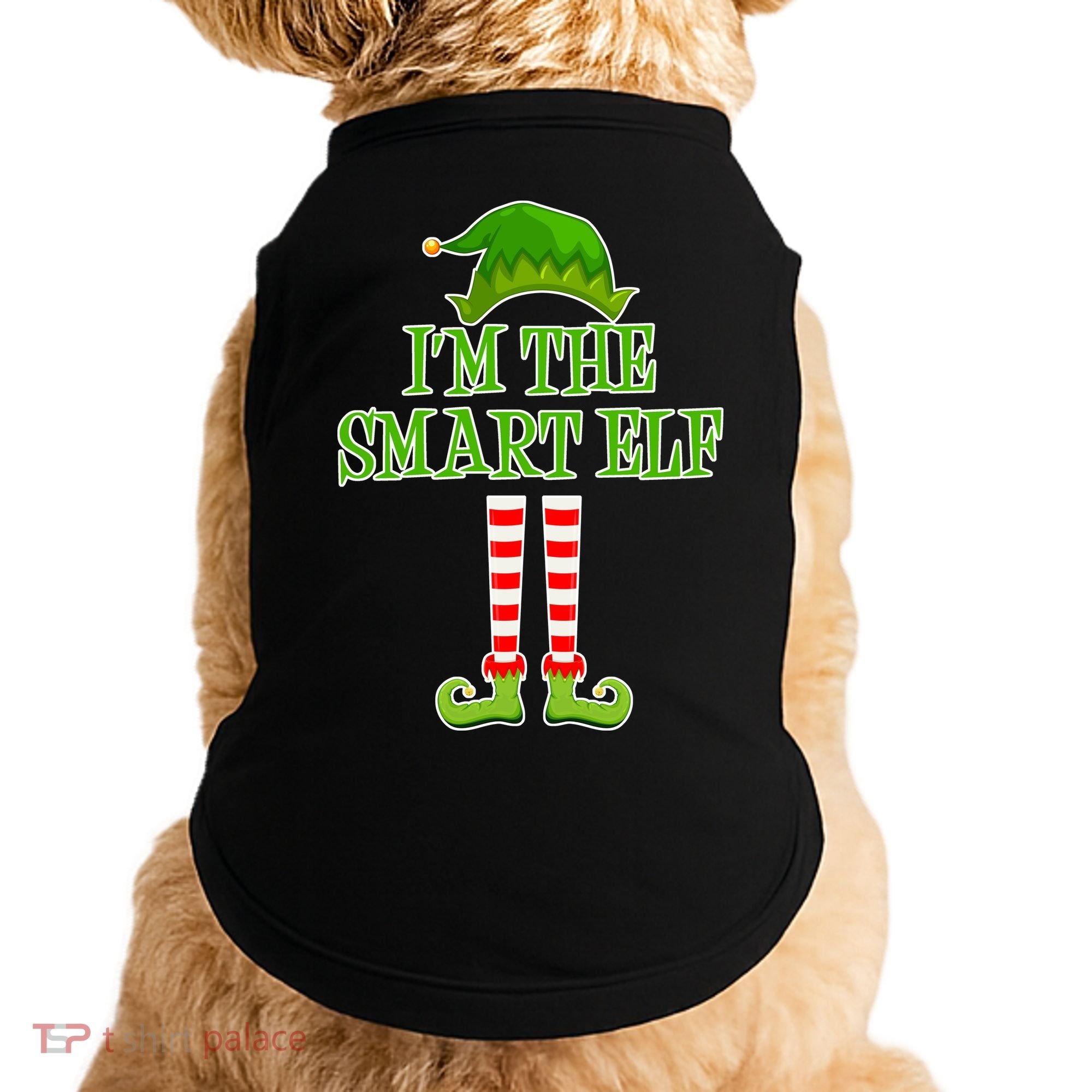 I'm The Smart Elf Matching Family Christmas Doggie Tank