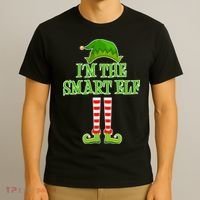 I'm The Smart Elf Matching Family Christmas T-Shirt thumb 3