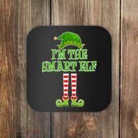 I'm The Smart Elf Matching Family Christmas Coaster thumb 0