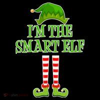 I'm The Smart Elf Matching Family Christmas Women's Hoodie thumb 2
