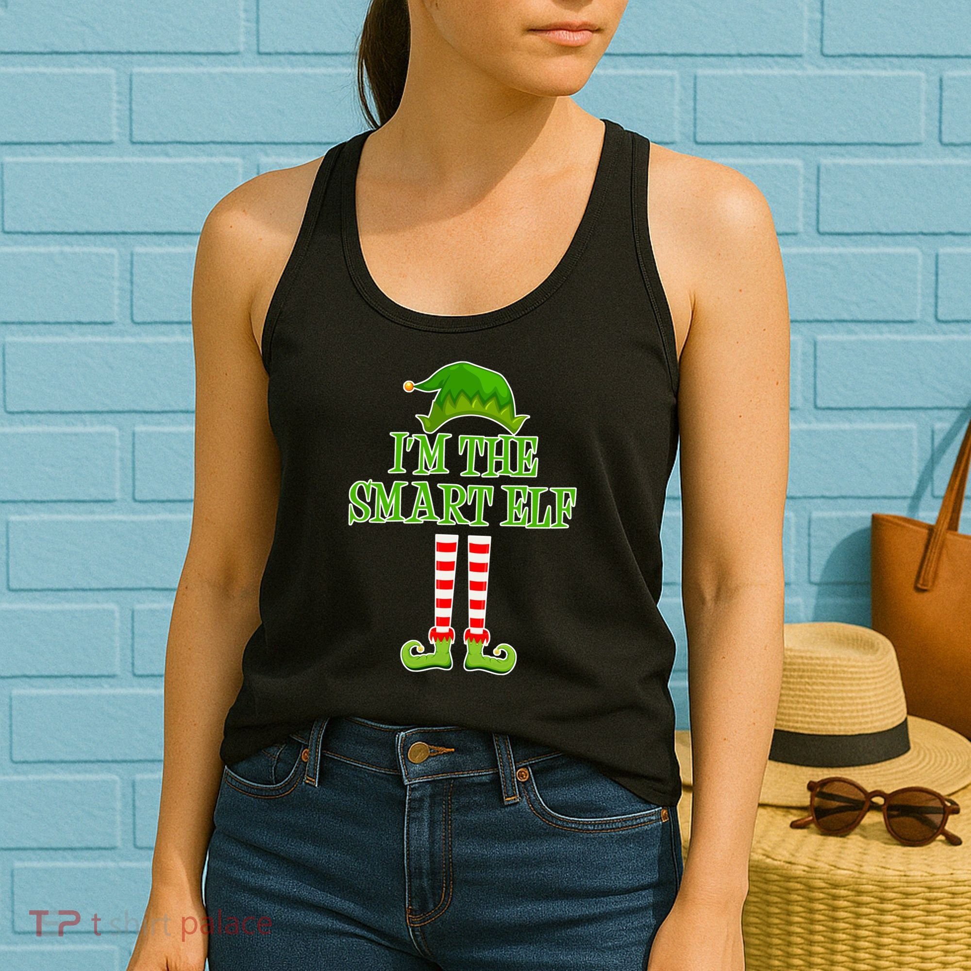 I'm The Smart Elf Matching Family Christmas Women's Tank Top