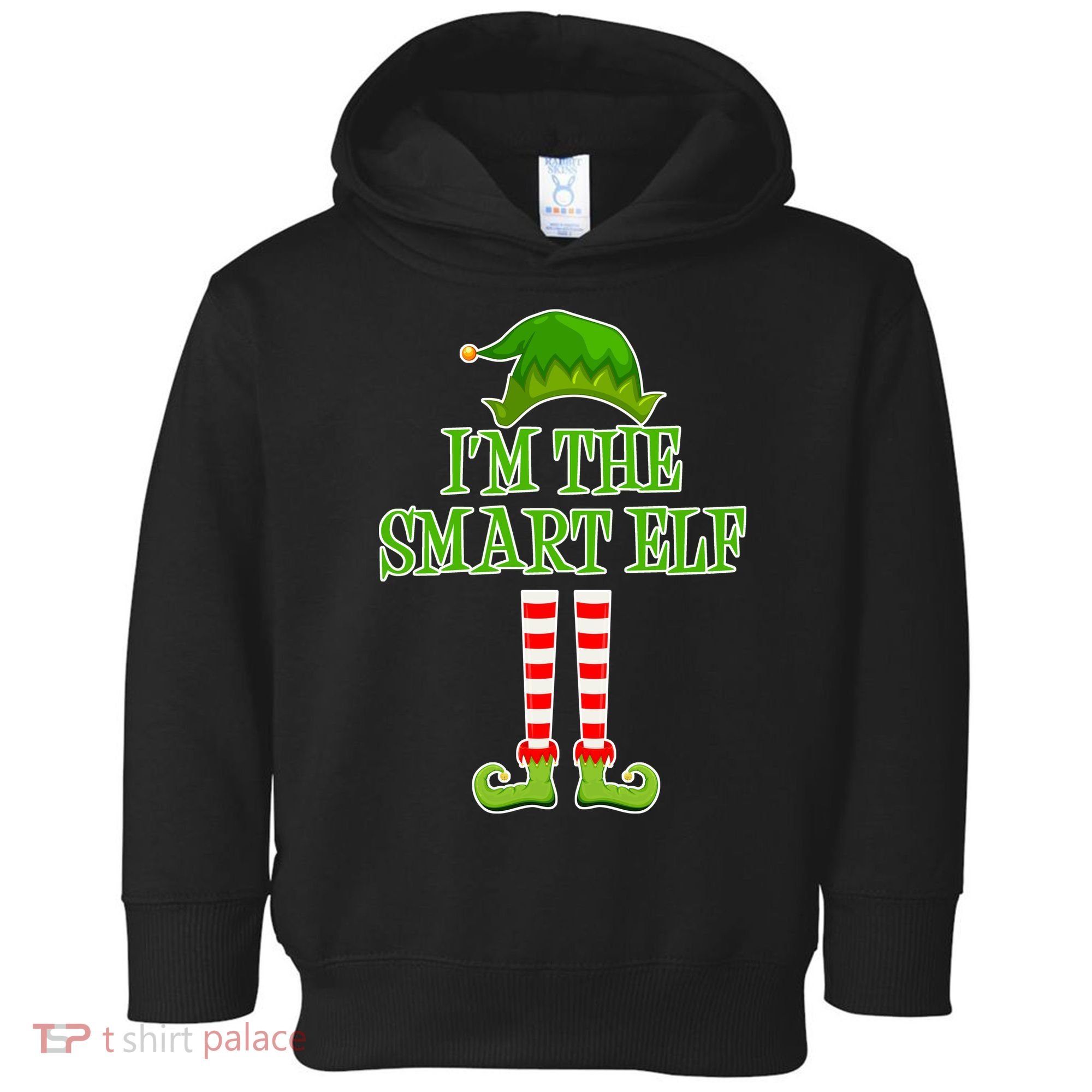 I'm The Smart Elf Matching Family Christmas Toddler Hoodie