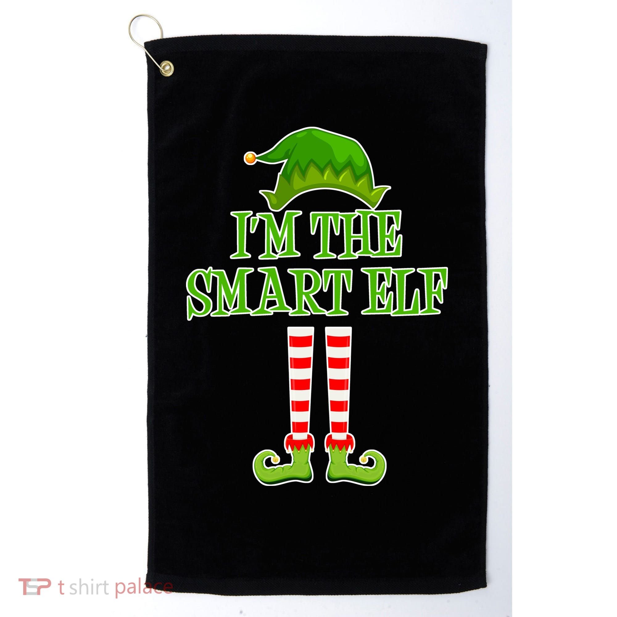 I'm The Smart Elf Matching Family Christmas Golf Towel