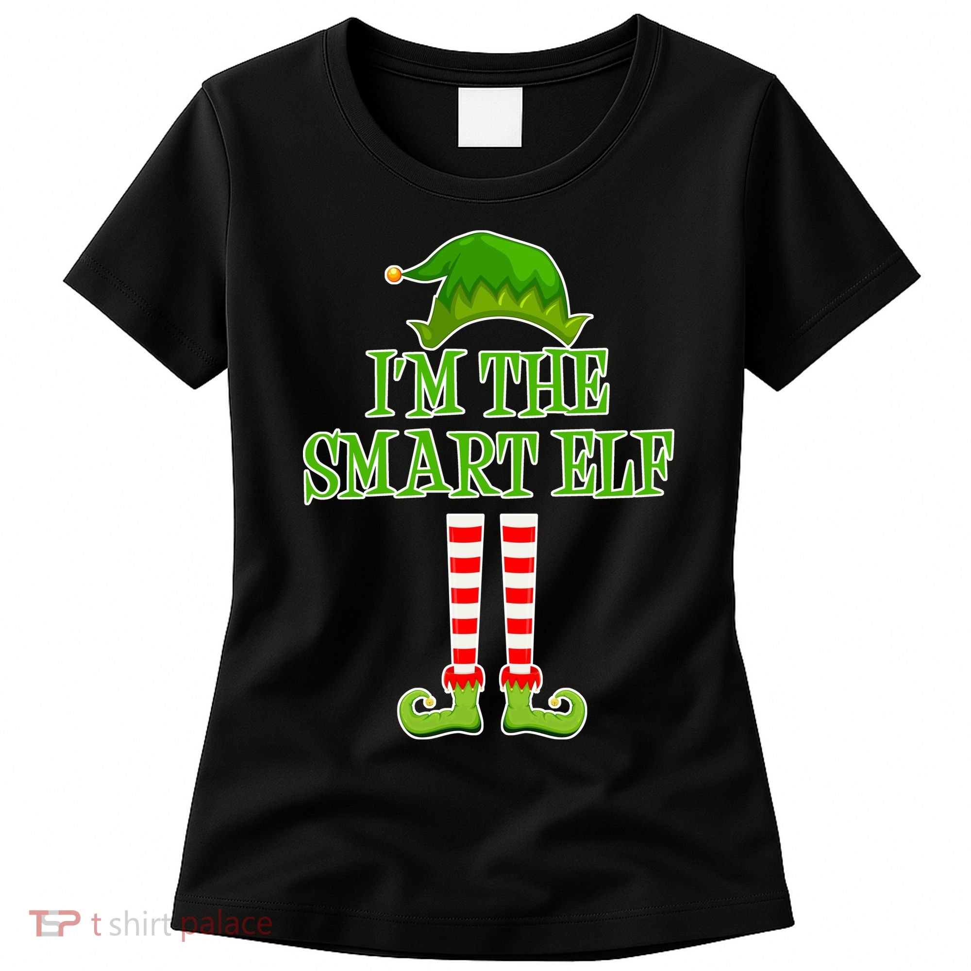 I'm The Smart Elf Matching Family Christmas Women's T-Shirt