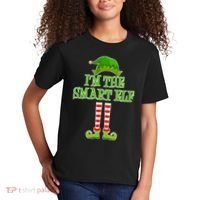 I'm The Smart Elf Matching Family Christmas Kids T-Shirt thumb 2