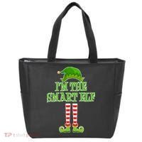 I'm The Smart Elf Matching Family Christmas Tote Bag thumb 0