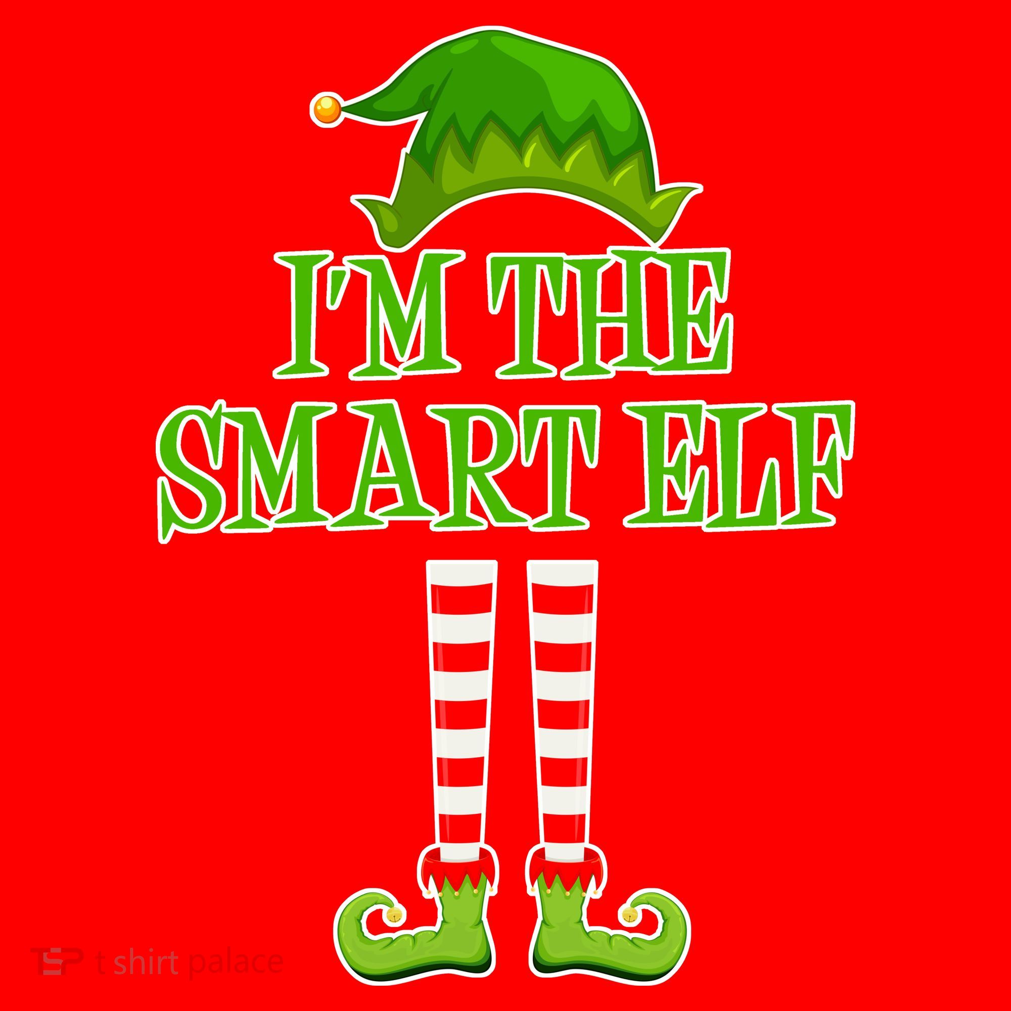 I'm The Smart Elf Matching Family Christmas Santa Hat