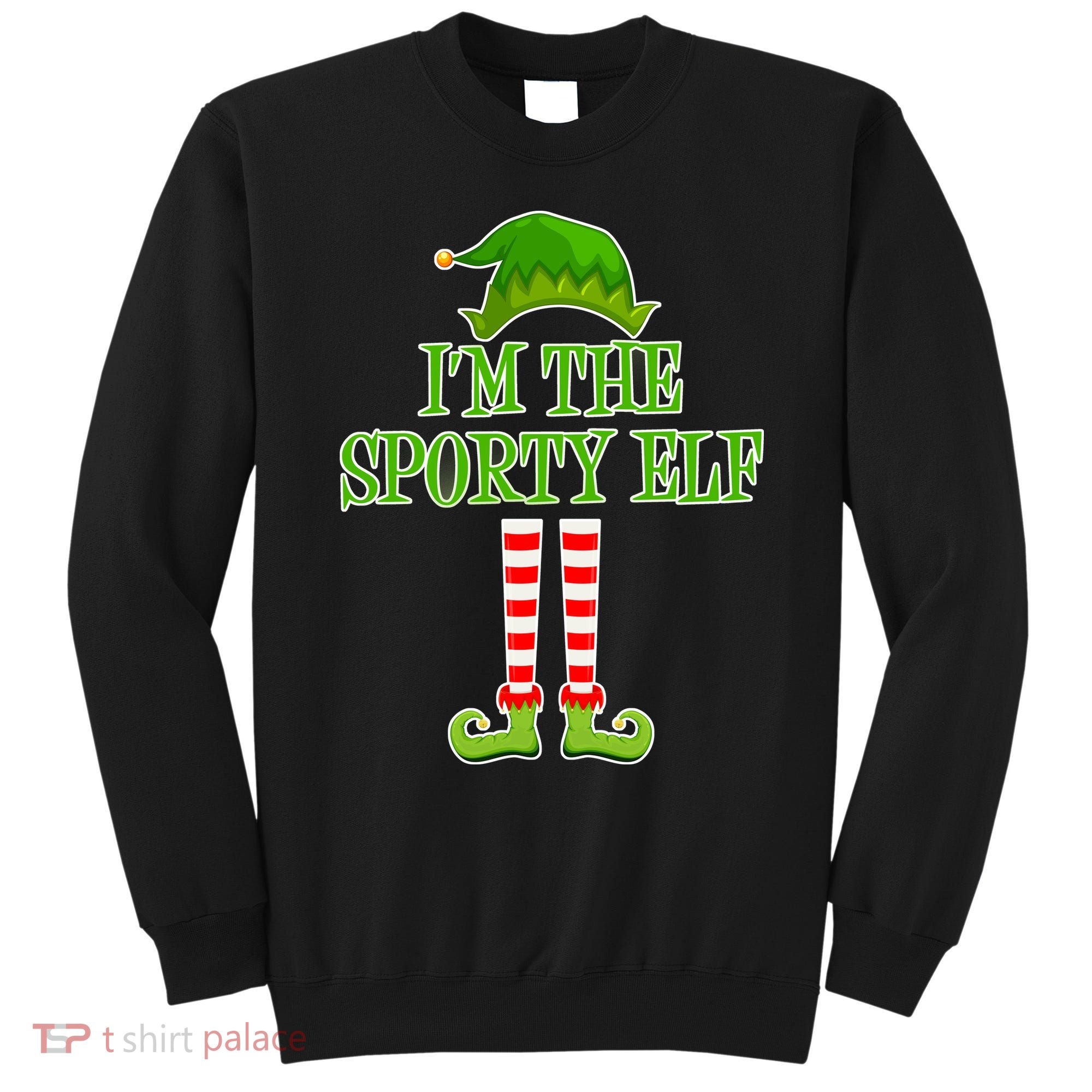 I'm The Sporty Elf Matching Family Christmas Sweatshirt