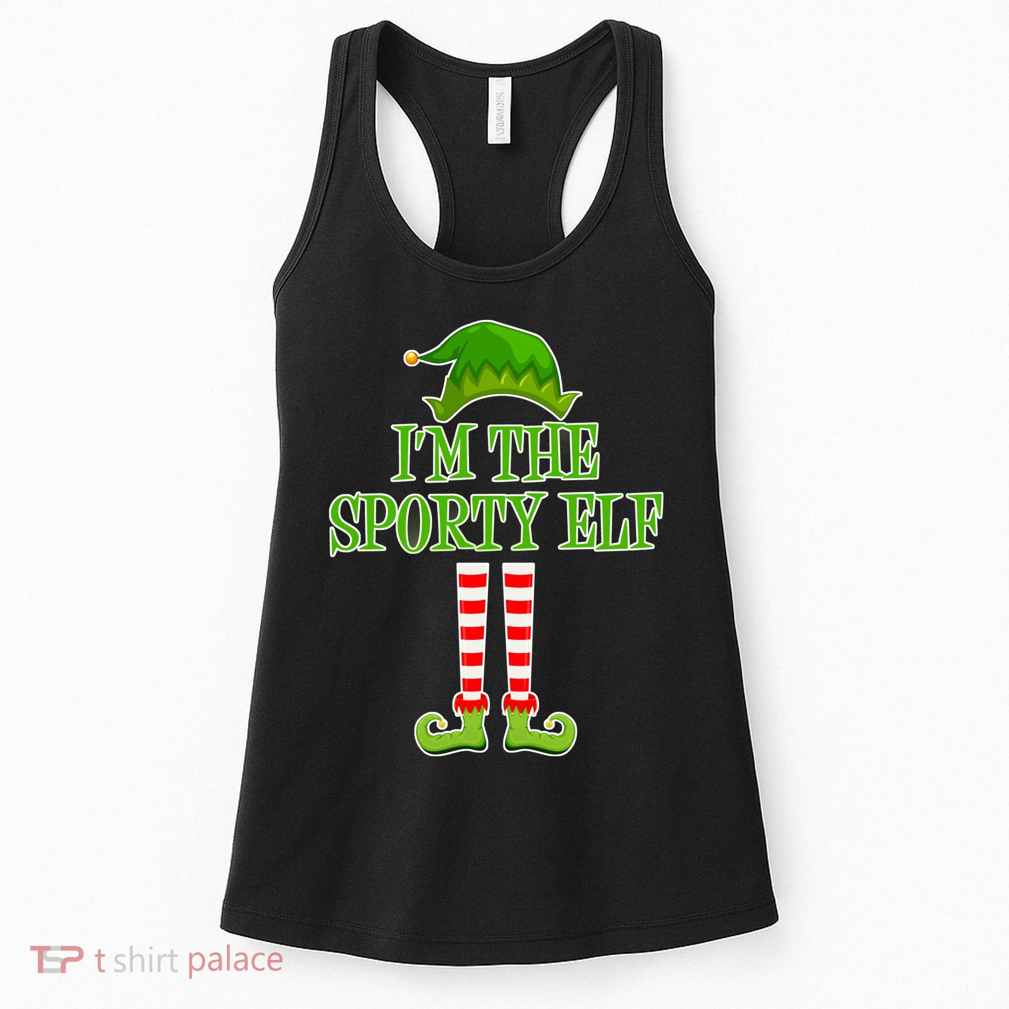 I'm The Sporty Elf Matching Family Christmas Women's Tank Top