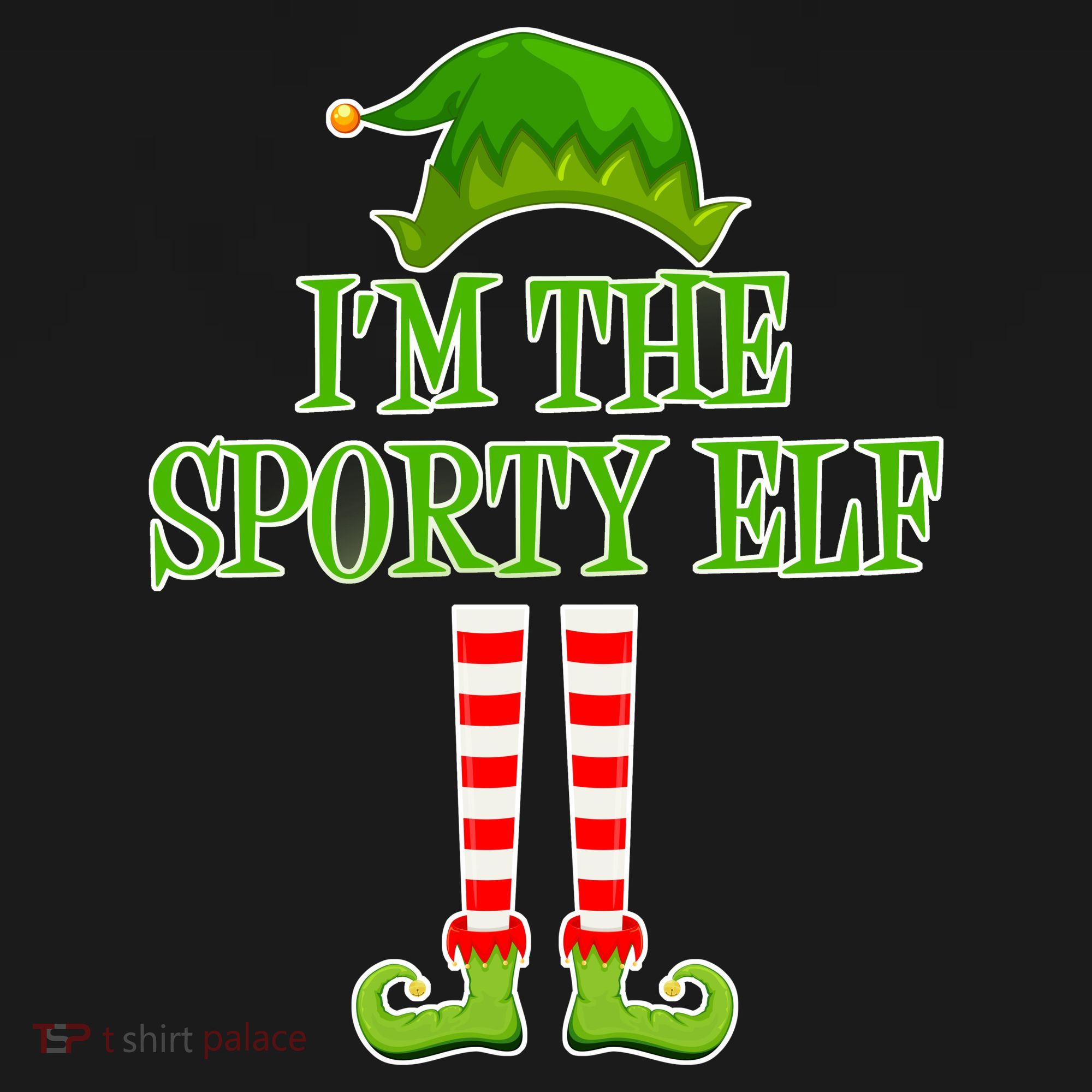 I'm The Sporty Elf Matching Family Christmas Women's Tank Top