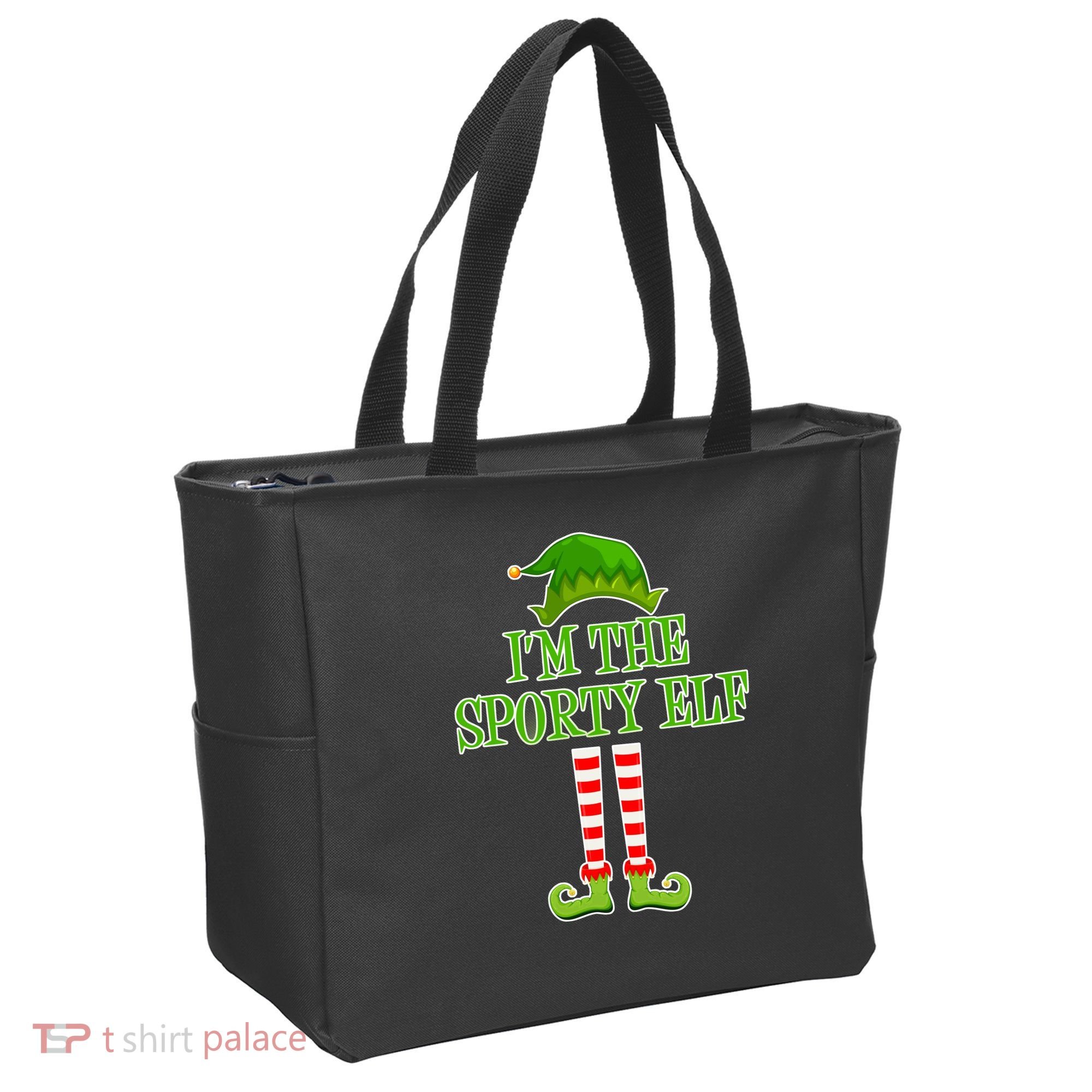 I'm The Sporty Elf Matching Family Christmas Tote Bag