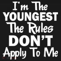 I'm the Youngest the Rules Don't Apply To Me Funny Backpack thumb 2
