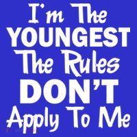 I'm the Youngest the Rules Don't Apply To Me Funny T-Shirt thumb 7
