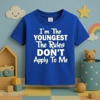 I'm the Youngest the Rules Don't Apply To Me Funny Toddler T-Shirt thumb 3