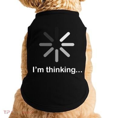 I'm Thinking Loading Logo Doggie Tank