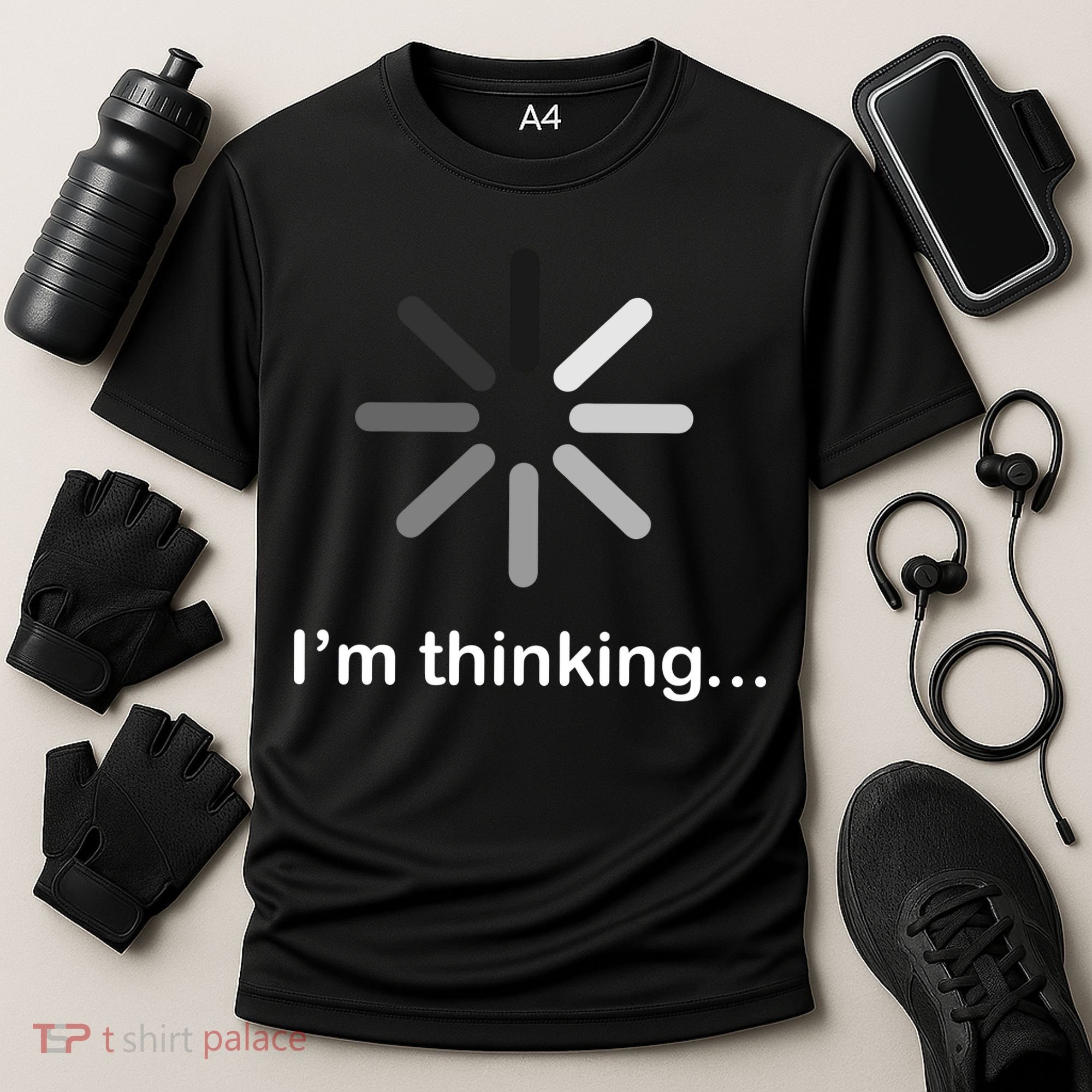 I'm Thinking Loading Logo Cooling Performance Crew T-Shirt
