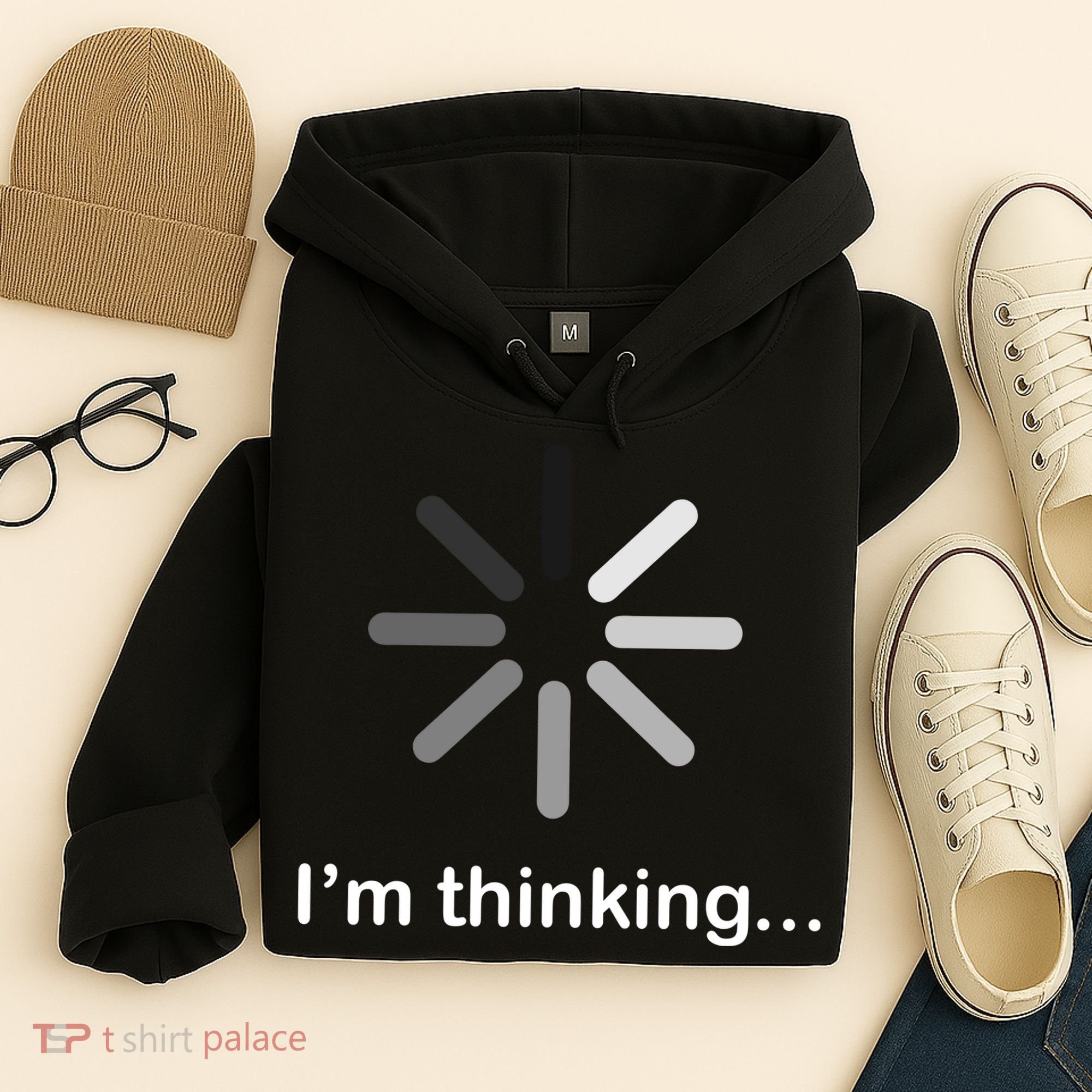 I'm Thinking Loading Logo Hoodie