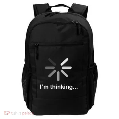 I'm Thinking Loading Logo Backpack