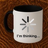 I'm Thinking Loading Logo Coffee Mug thumb 2
