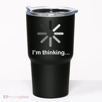 I'm Thinking Loading Logo Tumbler thumb 0