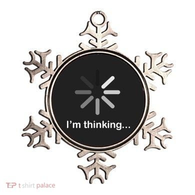 I'm Thinking Loading Logo Ornament