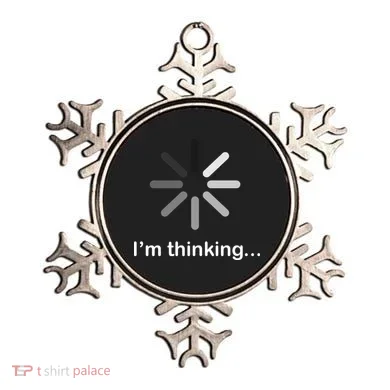 I'm Thinking Loading Logo Ornament