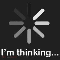 I'm Thinking Loading Logo Golf Towel thumb 3