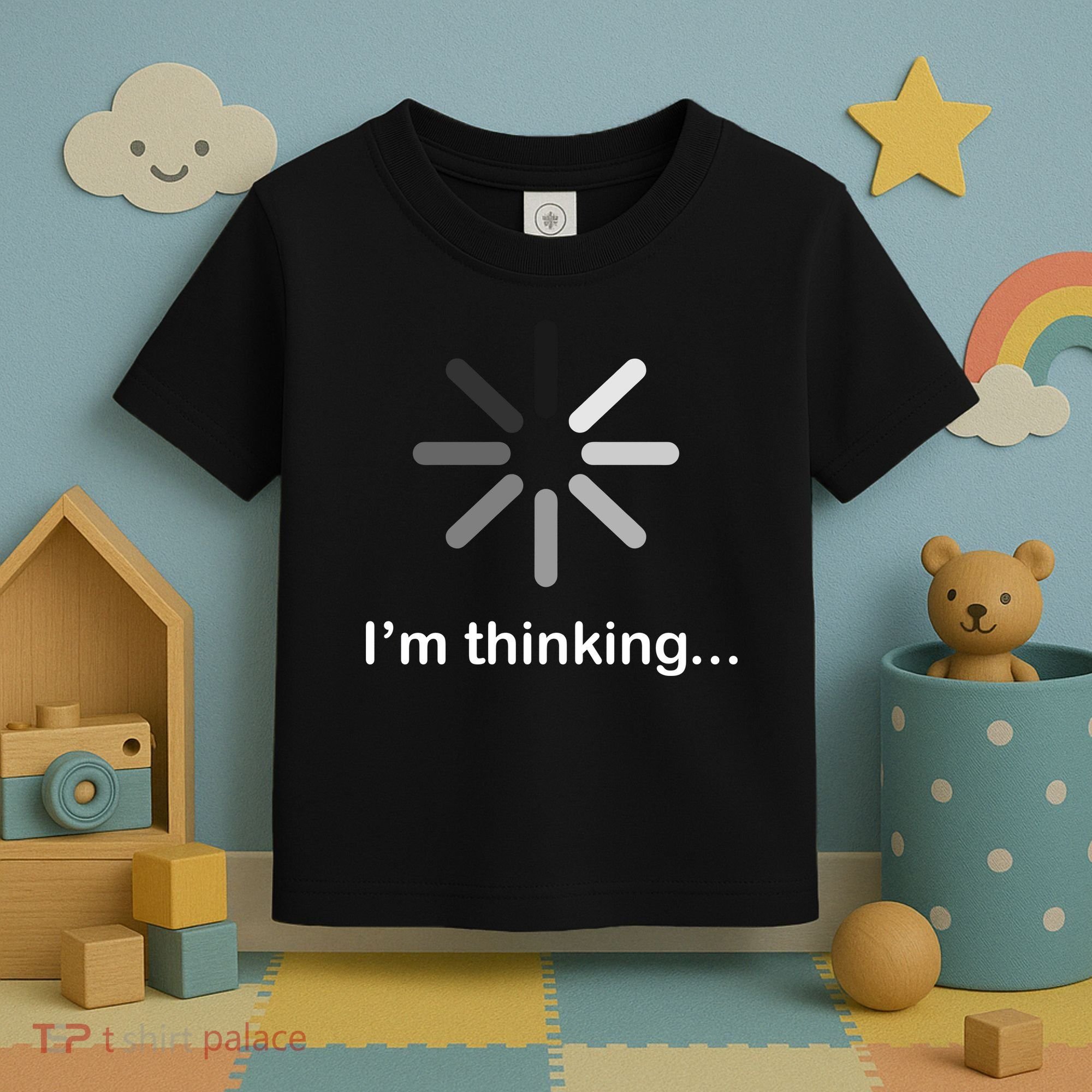 I'm Thinking Loading Logo Toddler T-Shirt