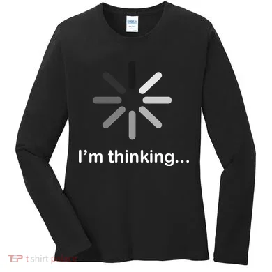 I'm Thinking Loading Logo Women's Long Sleeve Shirt