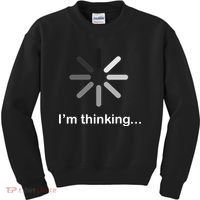 I'm Thinking Loading Logo Kids Sweatshirt thumb 0