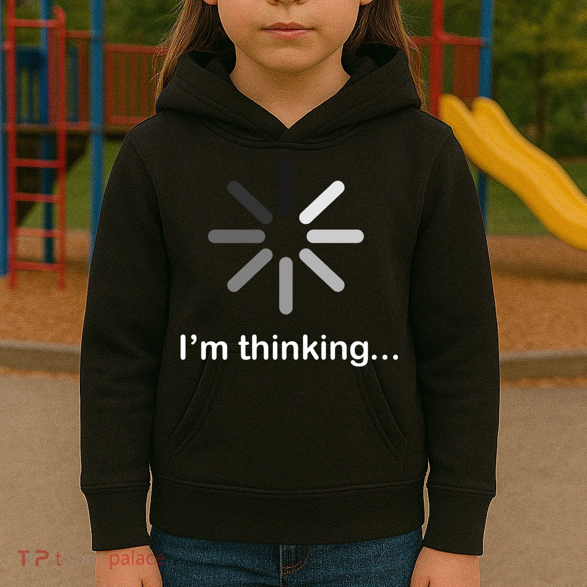 I'm Thinking Loading Logo Kids Hoodie