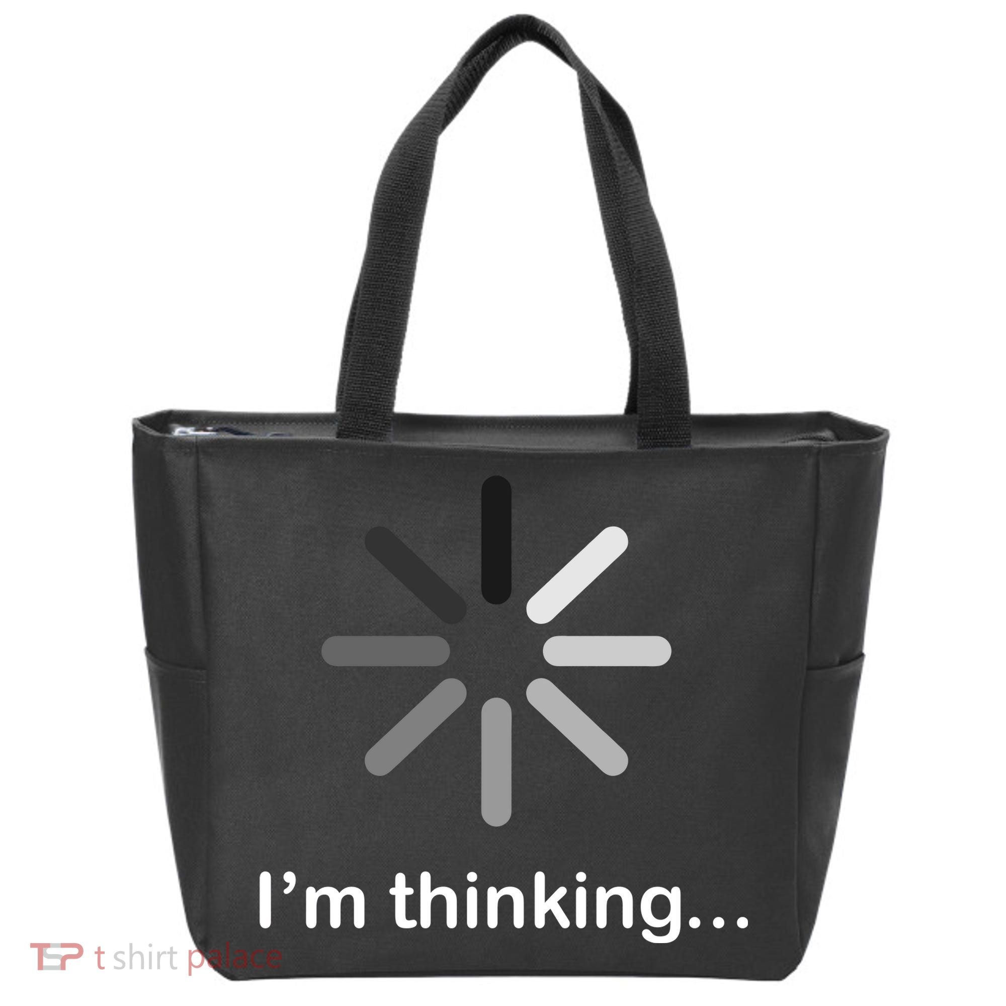 I'm Thinking Loading Logo Tote Bag
