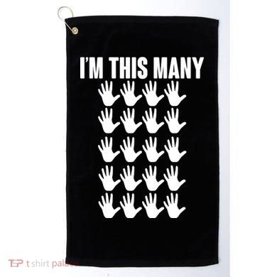 I'm This Many - 100th Birthday Golf Towel