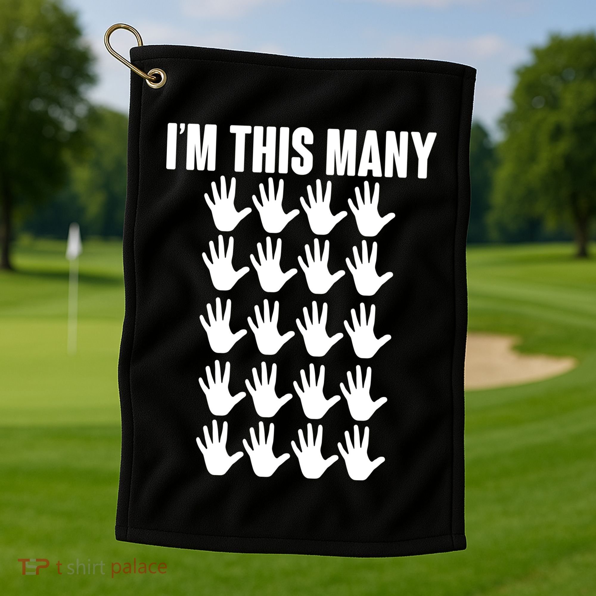 I'm This Many - 100th Birthday Golf Towel