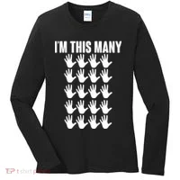 I'm This Many - 100th Birthday Women's Long Sleeve Shirt thumb 0