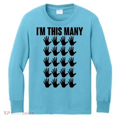 I'm This Many - 100th Birthday Kids Long Sleeve Shirt