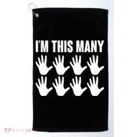 I'm This Many - 40th Birthday Golf Towel thumb 0