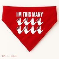 I'm This Many - 40th Birthday USA-Made Doggie Bandana thumb 0