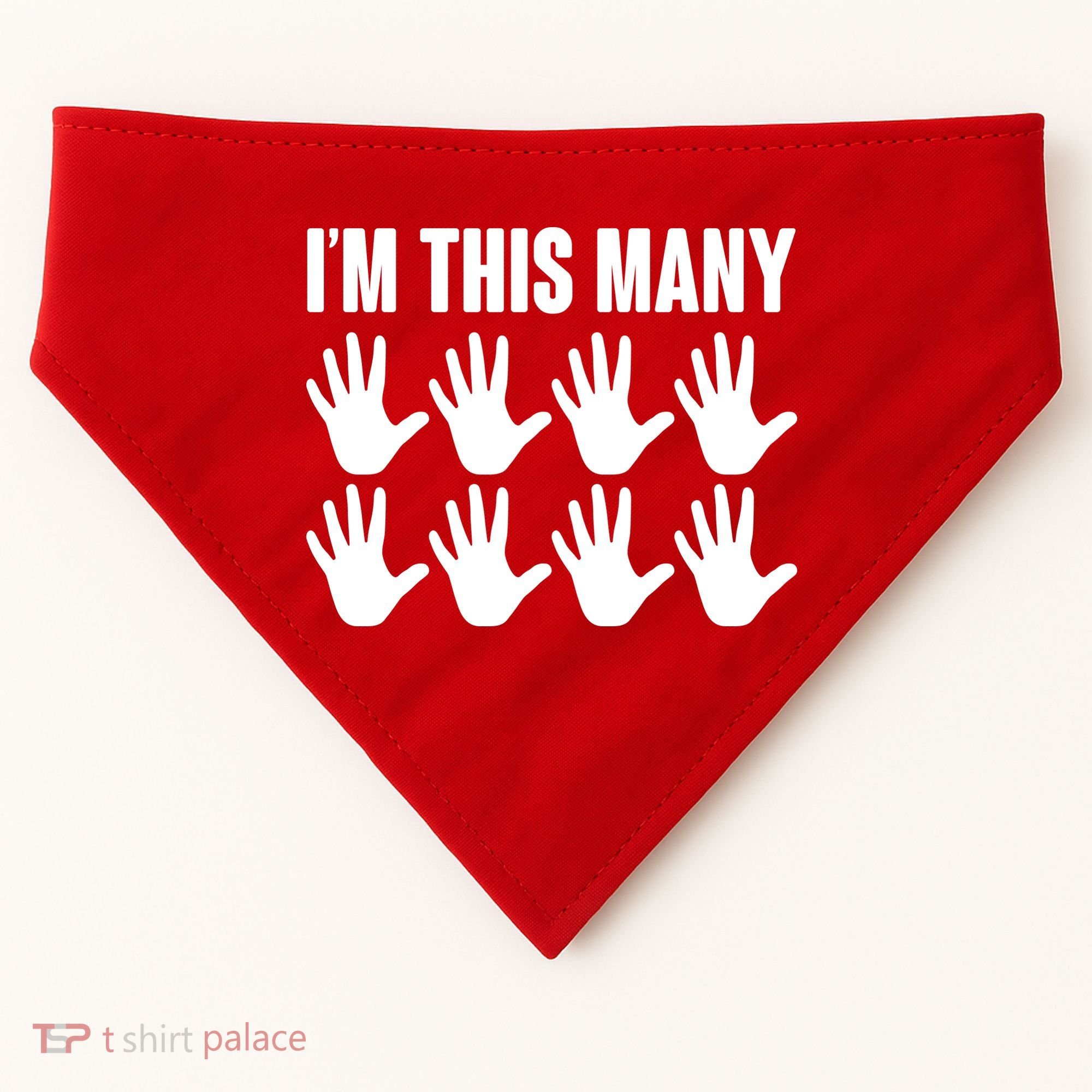 I'm This Many - 40th Birthday USA-Made Doggie Bandana