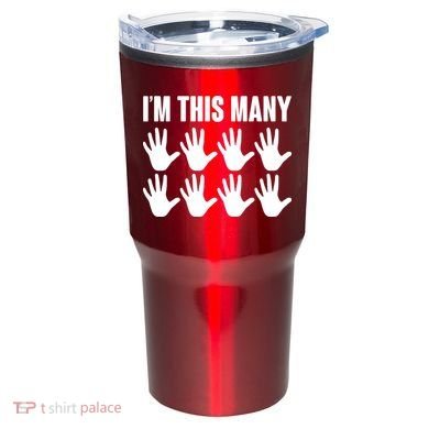 I'm This Many - 40th Birthday Tumbler