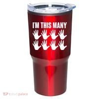 I'm This Many - 40th Birthday Tumbler thumb 0