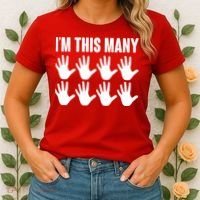 I'm This Many - 40th Birthday Women's T-Shirt thumb 2