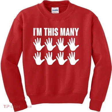 I'm This Many - 40th Birthday Kids Sweatshirt