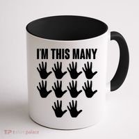 I'm This Many - 50th Birthday Coffee Mug thumb 1